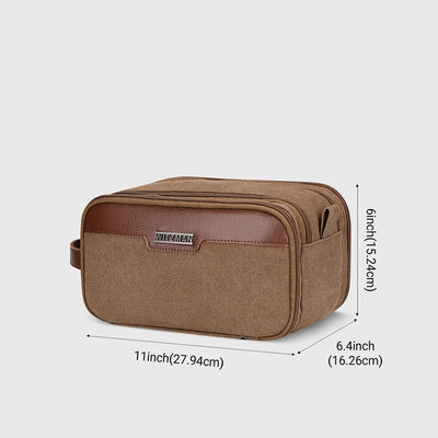 WITZMAN A8002 canvas toiletry bag product view 10