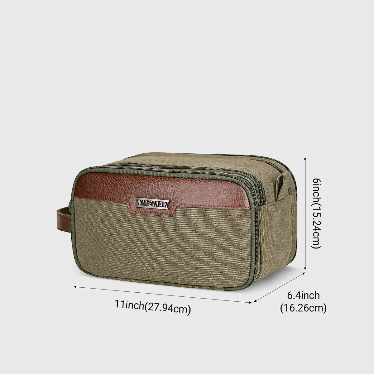 WITZMAN A8002 canvas toiletry bag product view 17