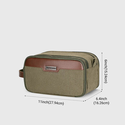 WITZMAN A8002 canvas toiletry bag product view 17