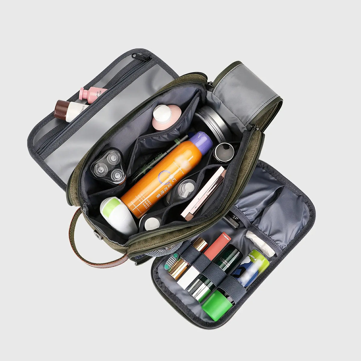 WITZMAN A8002 canvas toiletry bag product view 19