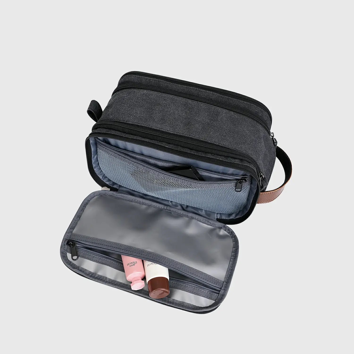 WITZMAN A8002 canvas toiletry bag product view 4