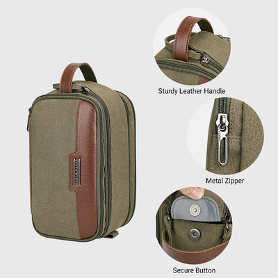 WITZMAN A8002 canvas toiletry bag product view 20