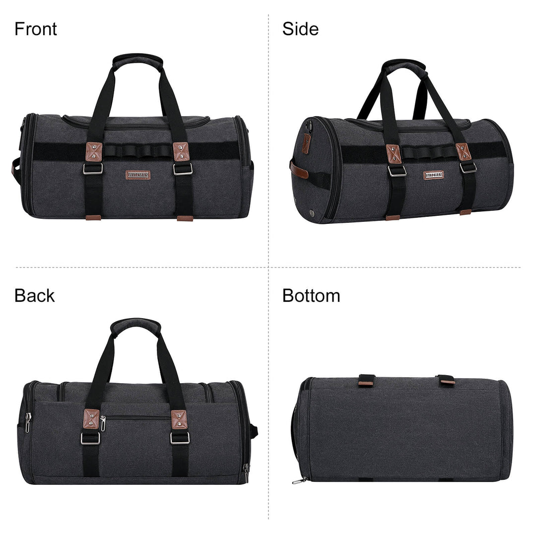 #Color_Black Canvas Large Travel Duffel Bags