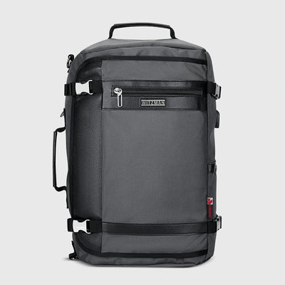Silvery Grey WITZMAN B686 nylon travel backpack product view