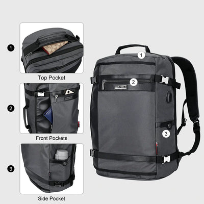 WITZMAN B686 nylon travel backpack product view 18