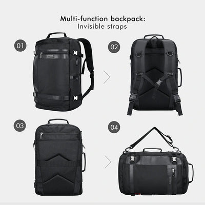 WITZMAN B686 nylon travel backpack product view 10