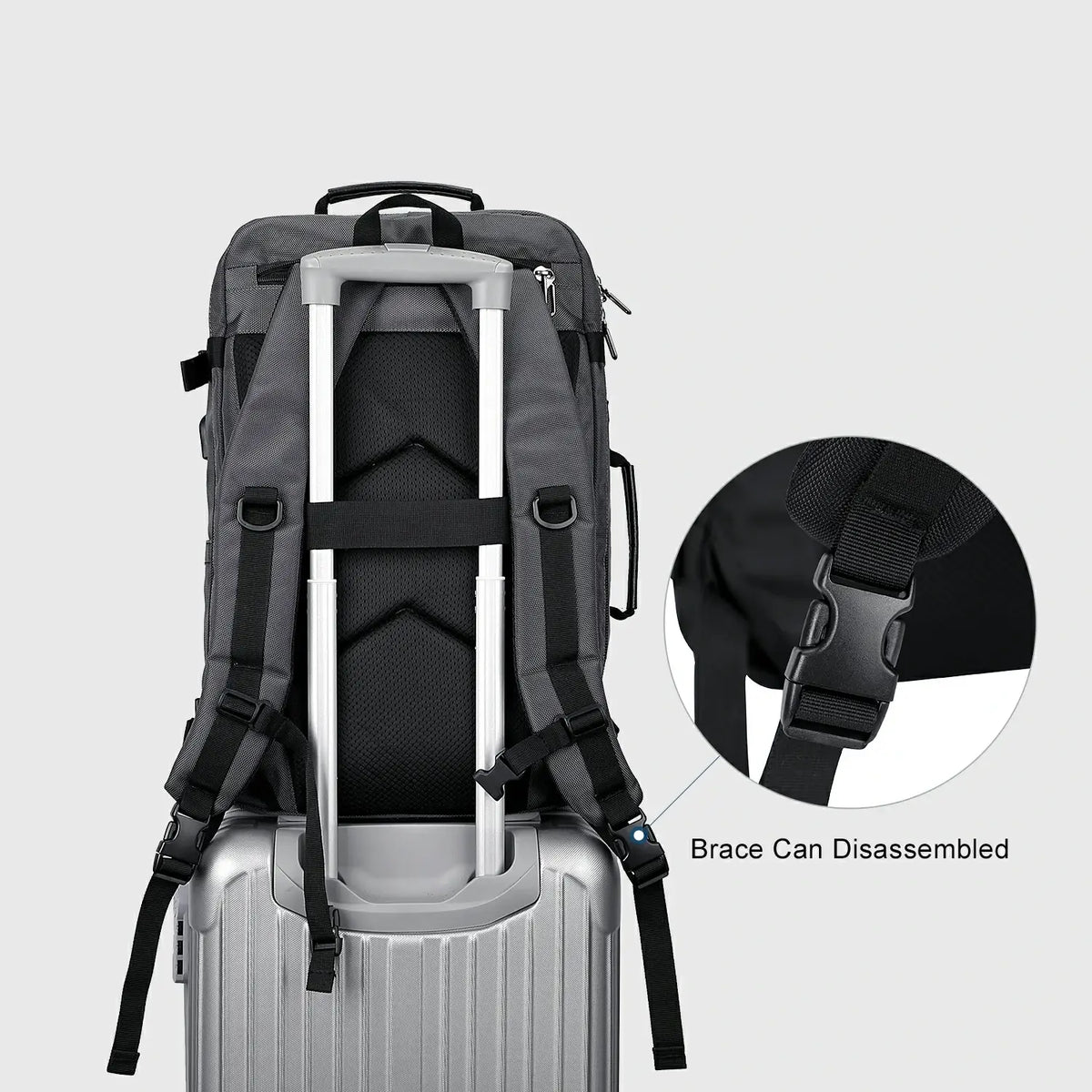 WITZMAN B686 nylon travel backpack product view 21