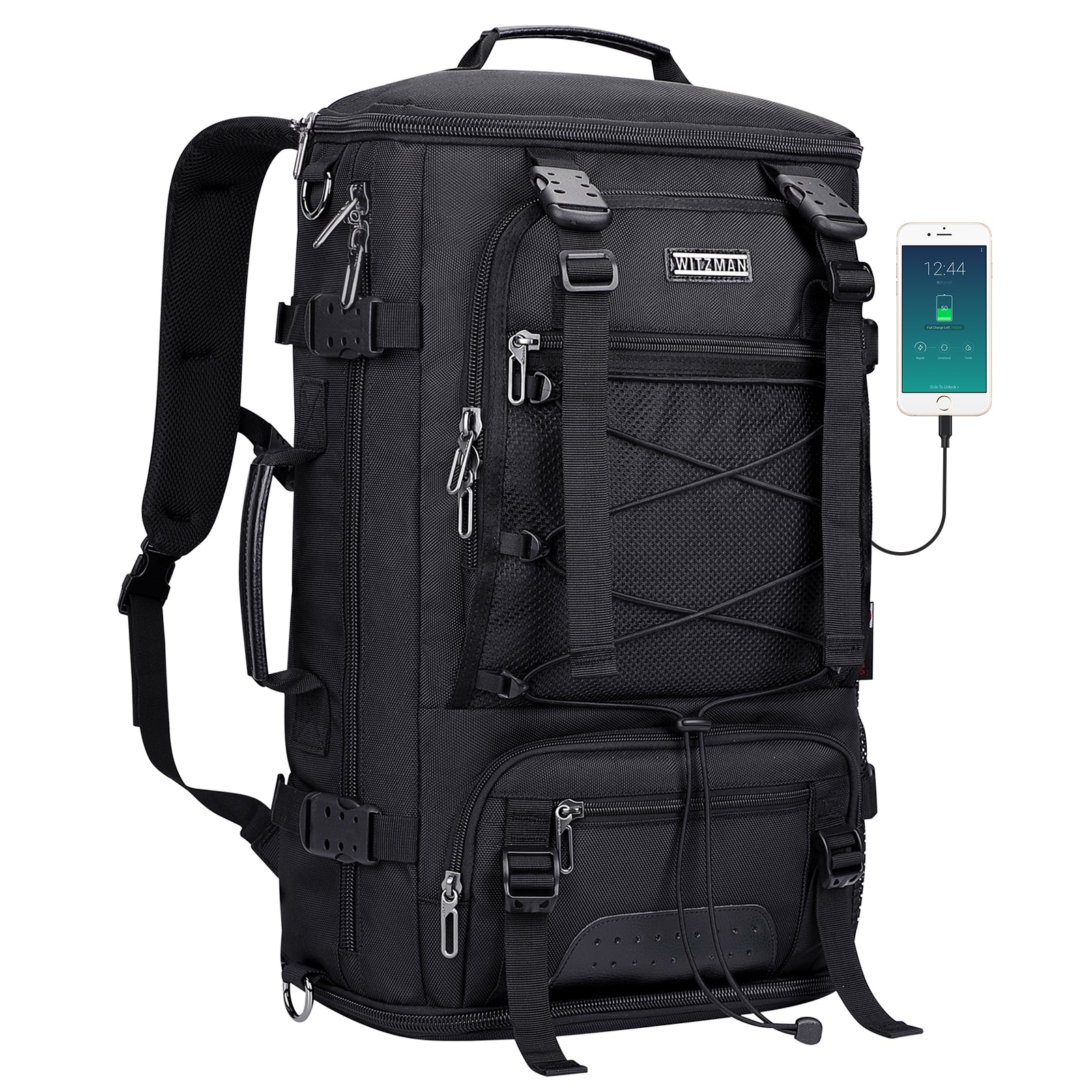 Travel Carry on Backpack for Men 3 in 1 Bag Fit 17 Inch Laptop