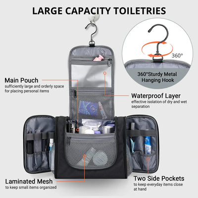 Large Hanging Multi-Toiletry Bag for Men B690