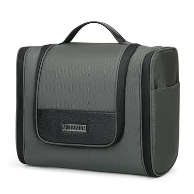 Color Grey large toiletry bag for men