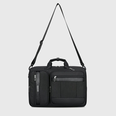 3 in 1 laptop bag for men convertible between backpack briefcase and crossbody shoulder bag