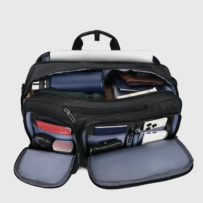 WITZMAN B752 3-in-1 briefcase backpack for men with 33L organized laptop storage