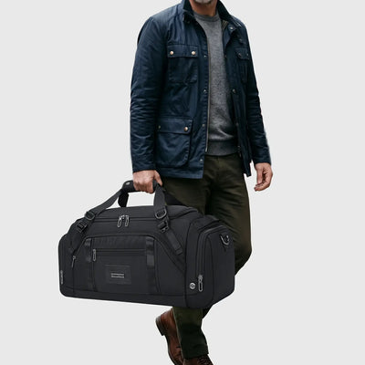 50L Nylon Duffle Bag with Shoe & Wet/Dry Compartments B757