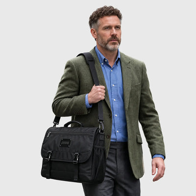 20L Nylon Messenger Bag for Men with Laptop Compartment - B764