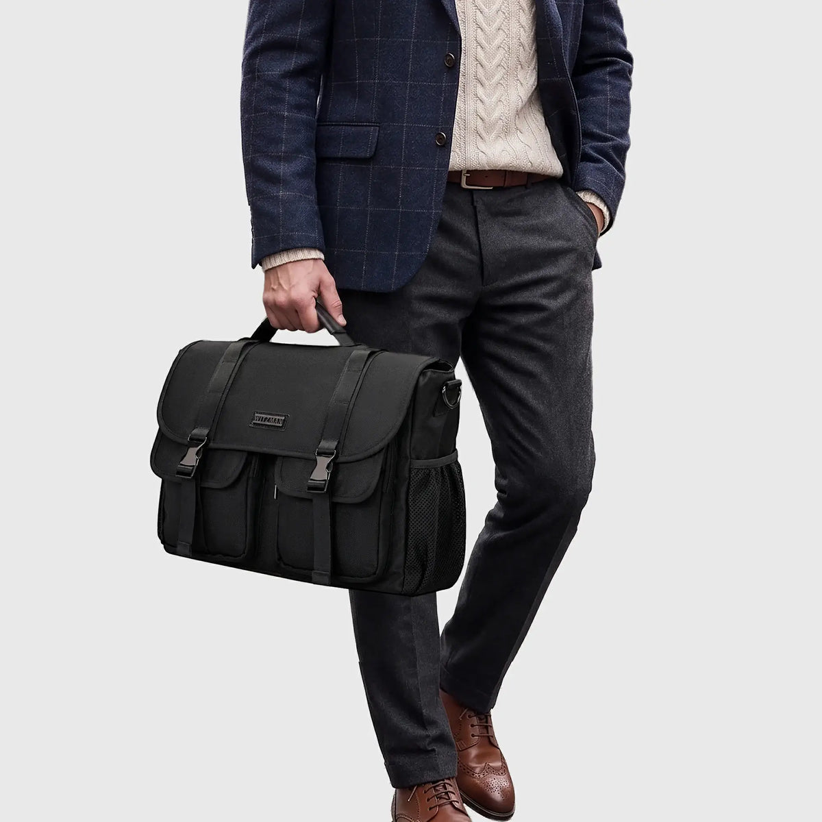 Men's Nylon Business  Messenger Bag with 15.6" Laptop Bag B765