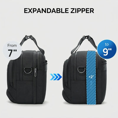 Expandable Laptop Briefcase Bag for Men – 15.6 Inch Nylon Bags B771