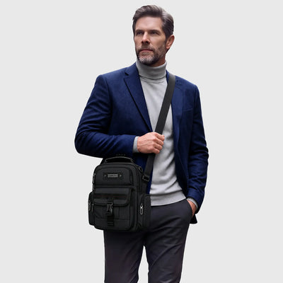 Crossbody Bag for Men with Multiple Pockets and iPad Sleeve B782