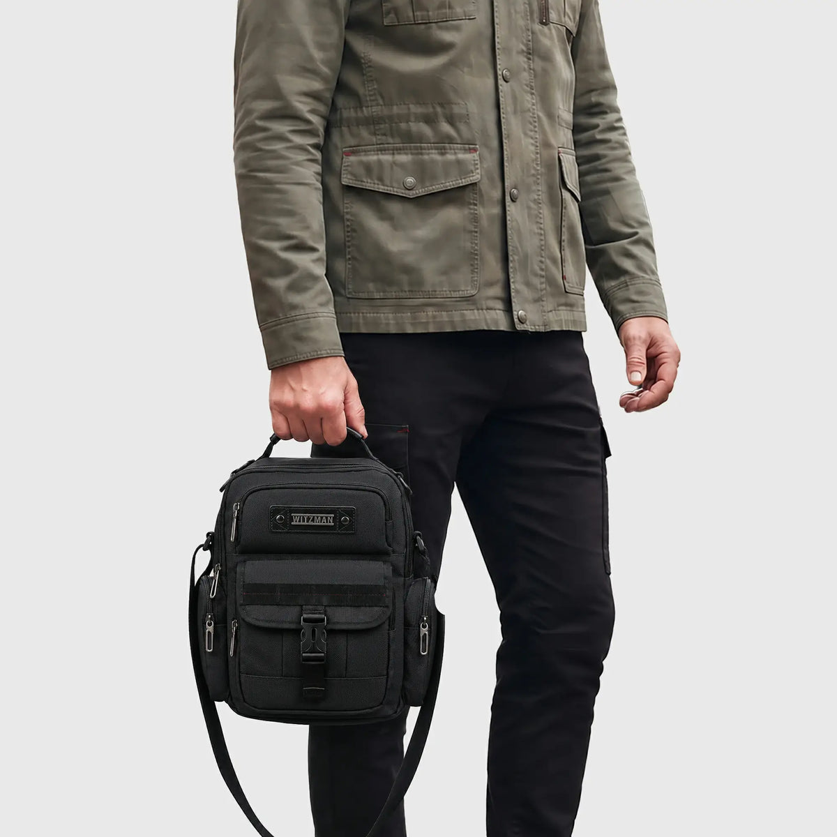 Crossbody Bag for Men with Multiple Pockets and iPad Sleeve B782