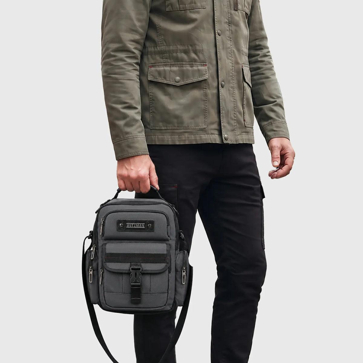 Crossbody Bag for Men with Multiple Pockets and iPad Sleeve B782