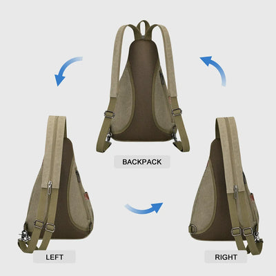 WITZMAN A8003 canvas sling bag product view 21
