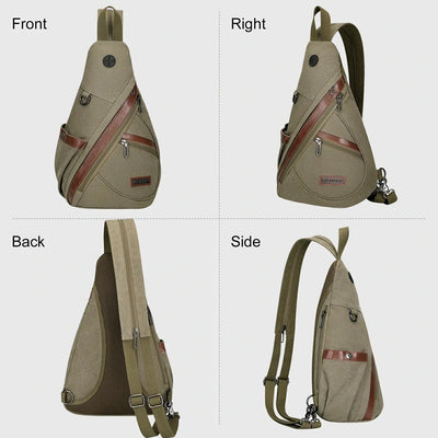 WITZMAN A8003 canvas sling bag product view 25