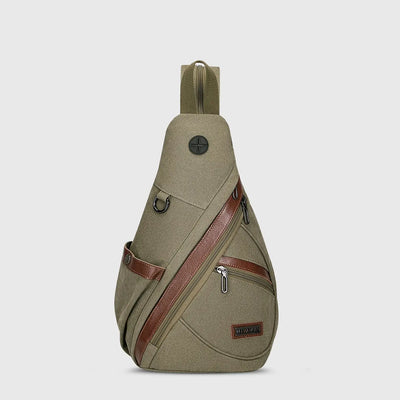 Green WITZMAN A8003 canvas sling bag product view