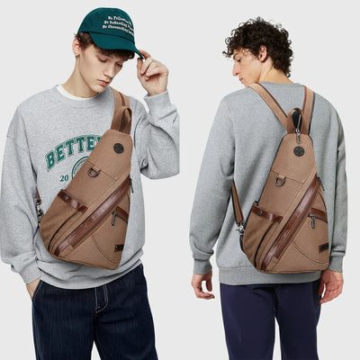 WITZMAN A8003 canvas sling bag product view 19