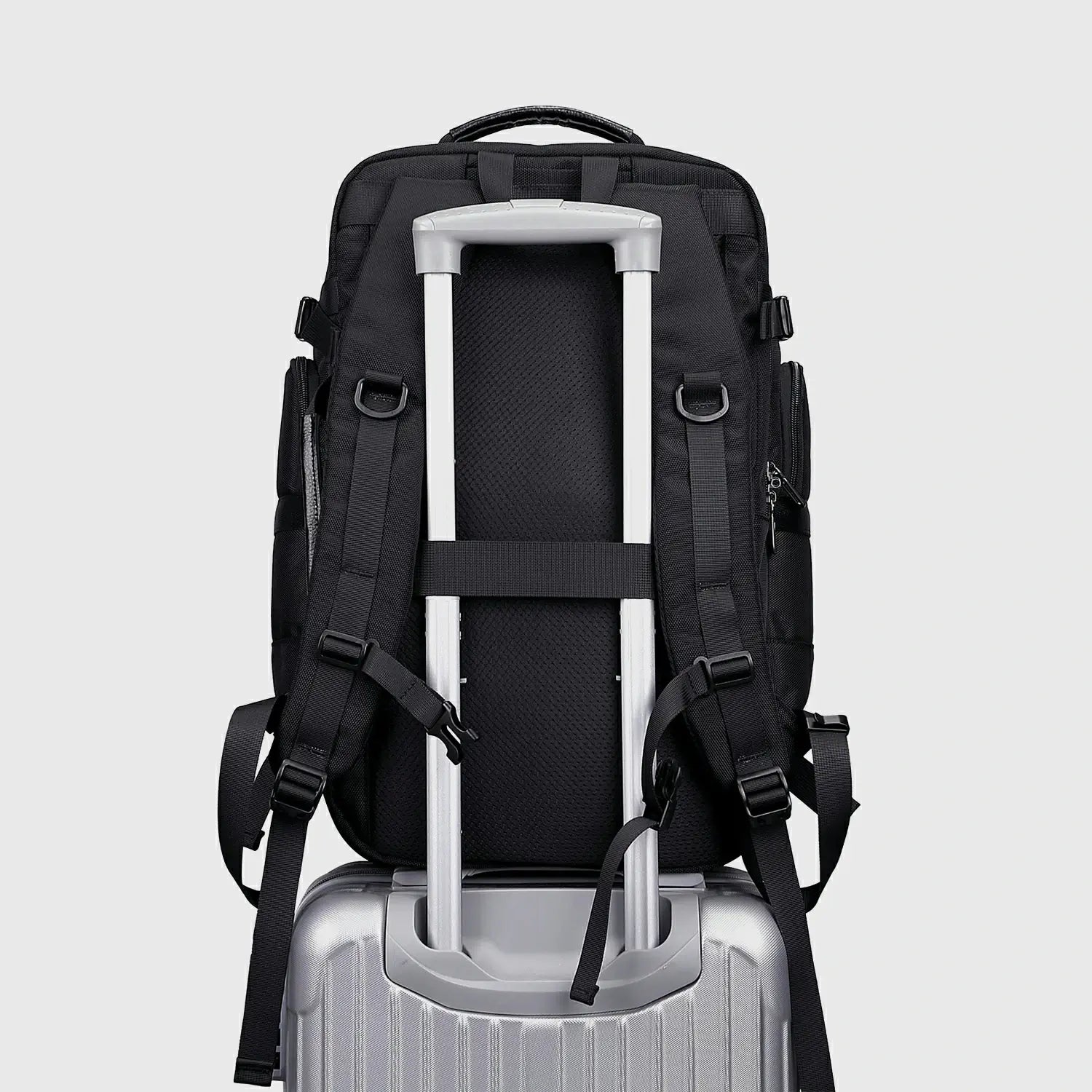 WITZMAN B737 40L Nylon Carry-On Travel Backpack for Men Black