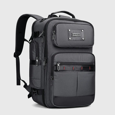 WITZMAN B737 silver grey 40L premium nylon travel backpack for men