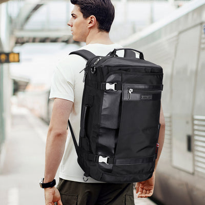 Black Nylon Travel Laptop Backpack B686 WITZMAN