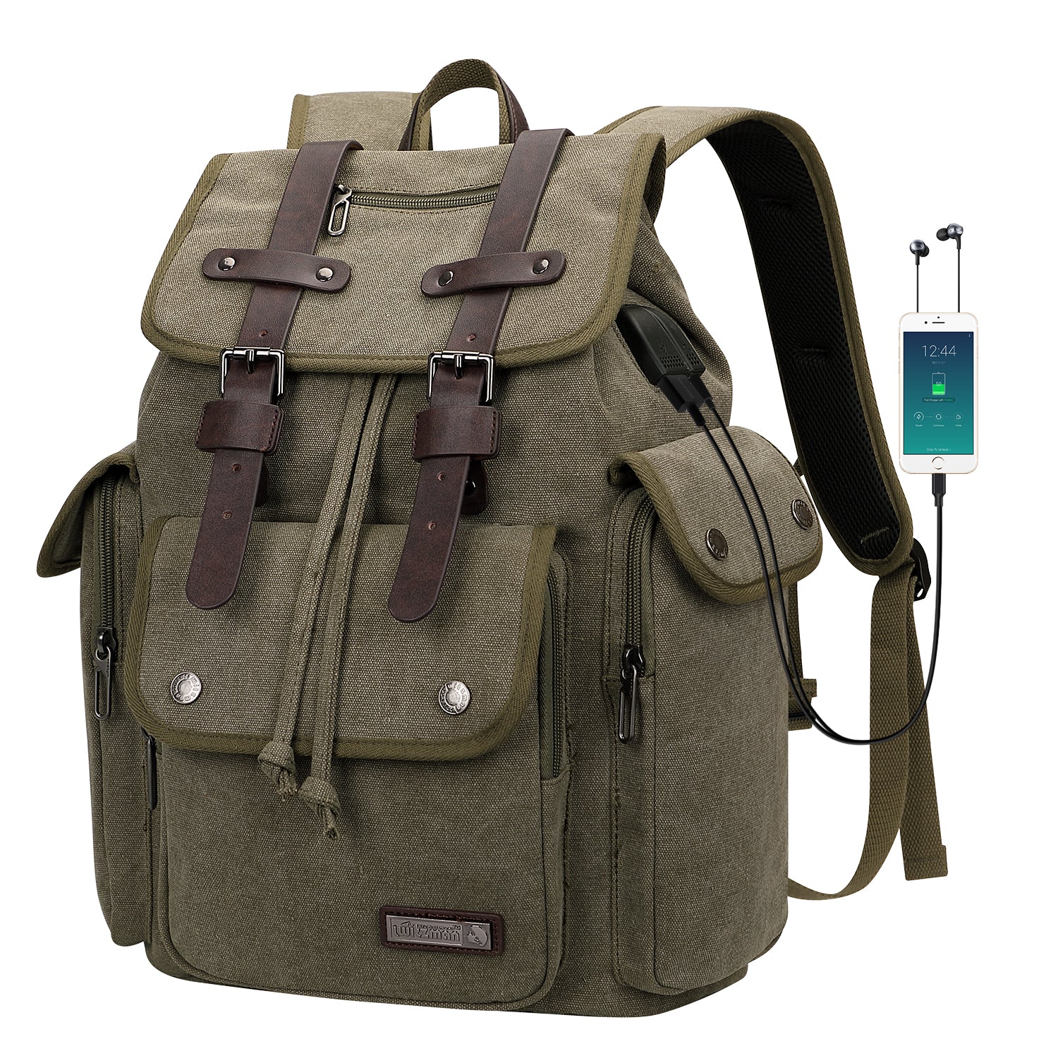 Canvas Backpack for Men Vintage Rucksack Backpack | WITZMAN