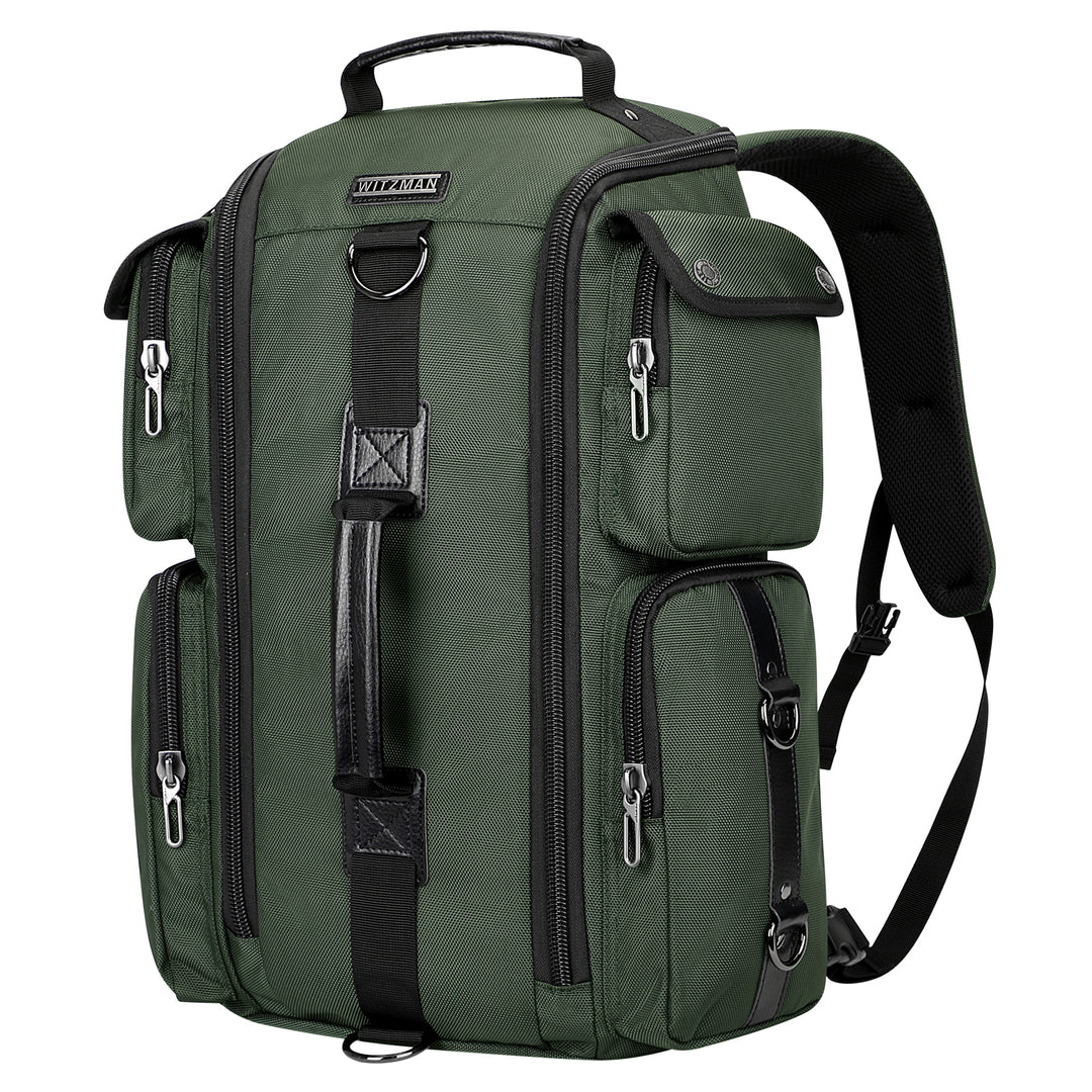#Color_Army Green Nylon Travel Backpack