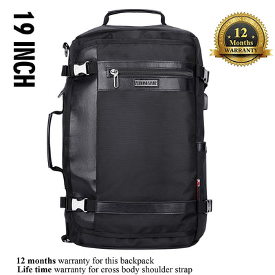 Black Nylon Travel Laptop Backpack B686 WITZMAN