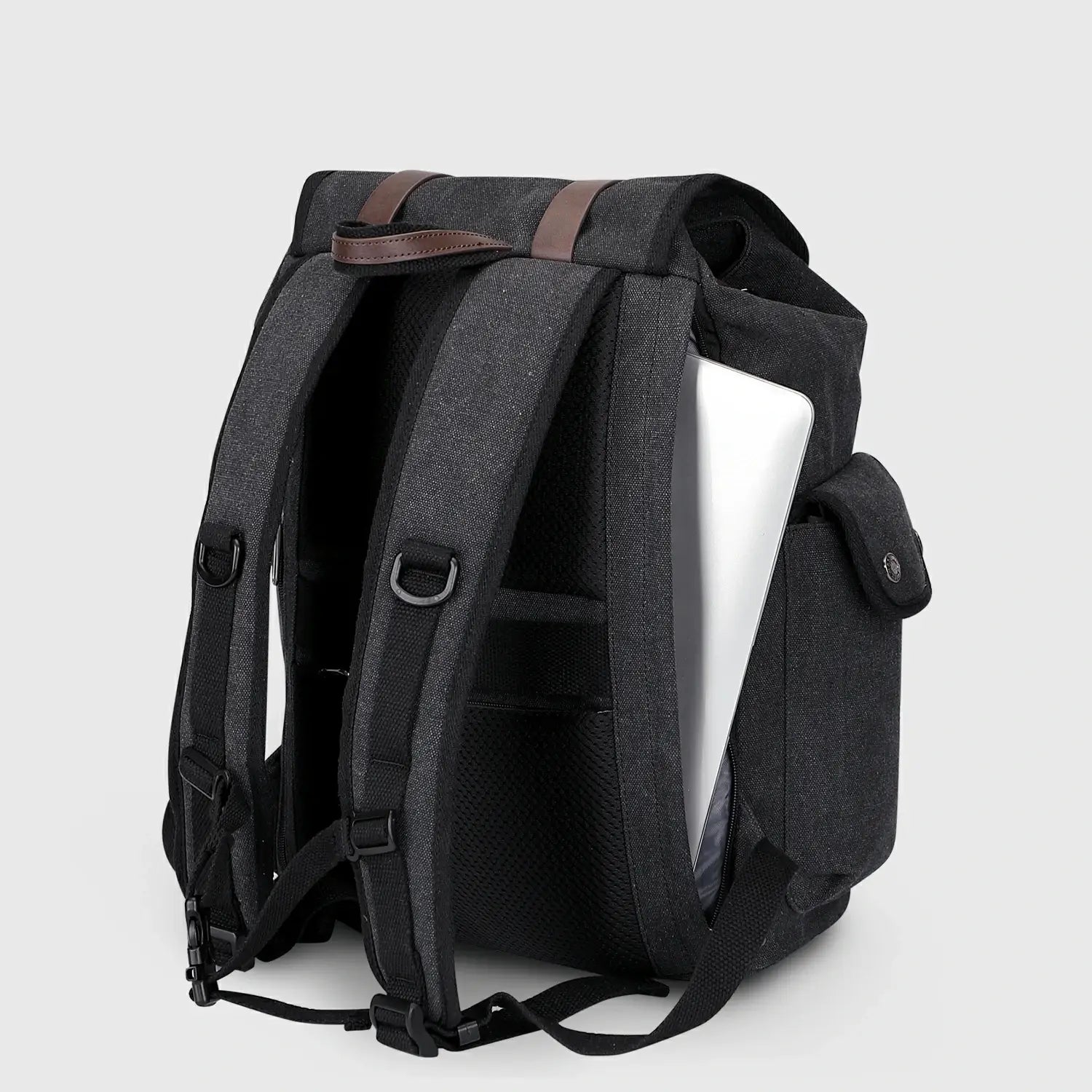 WITZMAN A8004-2 canvas travel backpack product view 5