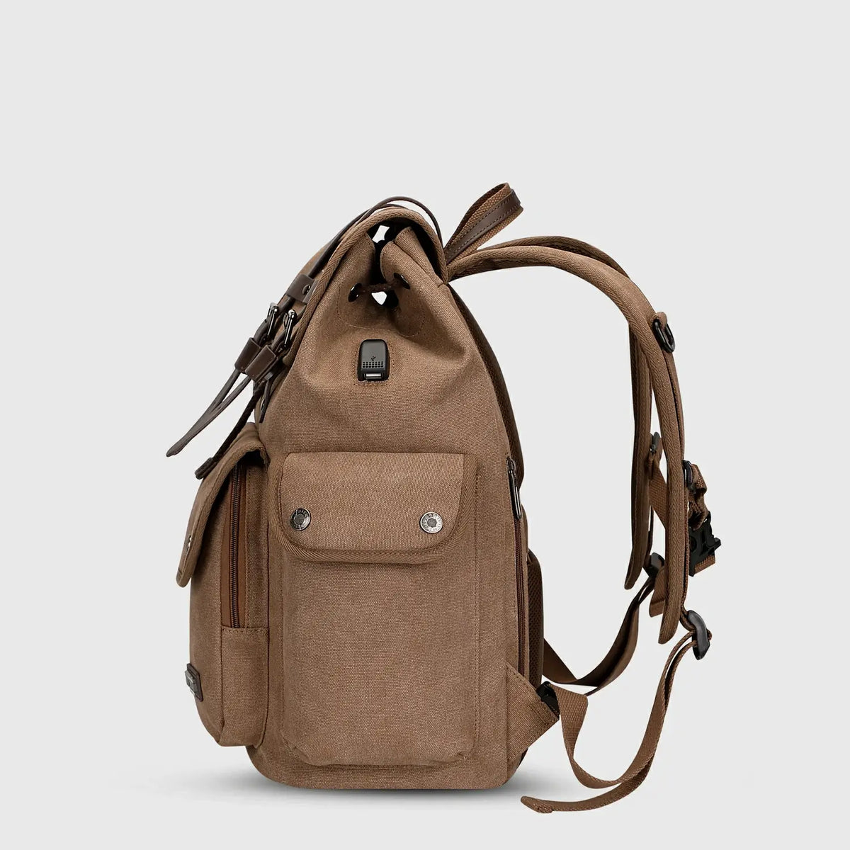 WITZMAN A8004-2 canvas travel backpack product view 21