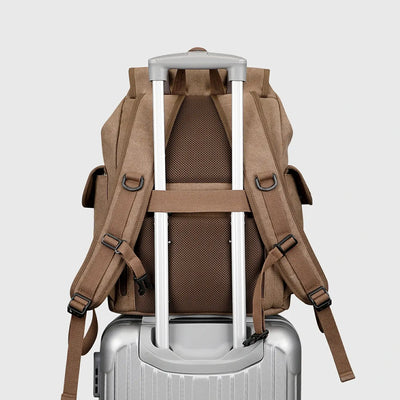 WITZMAN A8004-2 canvas travel backpack product view 26