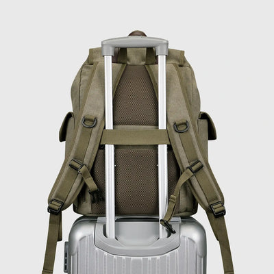 WITZMAN A8004-2 canvas travel backpack product view 17