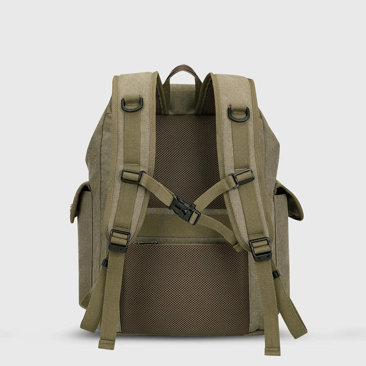 WITZMAN A8004-2 canvas travel backpack product view 13