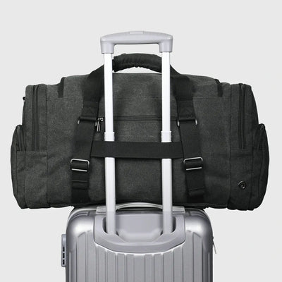 55L Canvas Duffle Bag for Men with Shoe Compartment A8032