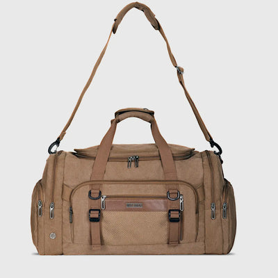 55L Canvas Duffle Bag for Men with Shoe Compartment A8032