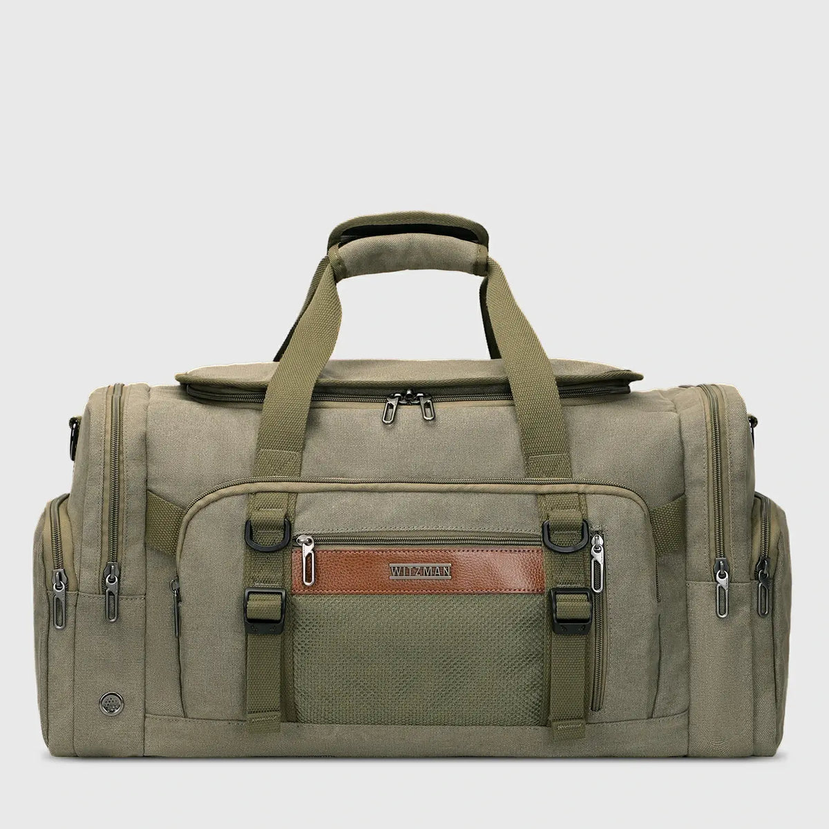 55L Canvas Duffle Bag for Men with Shoe Compartment A8032