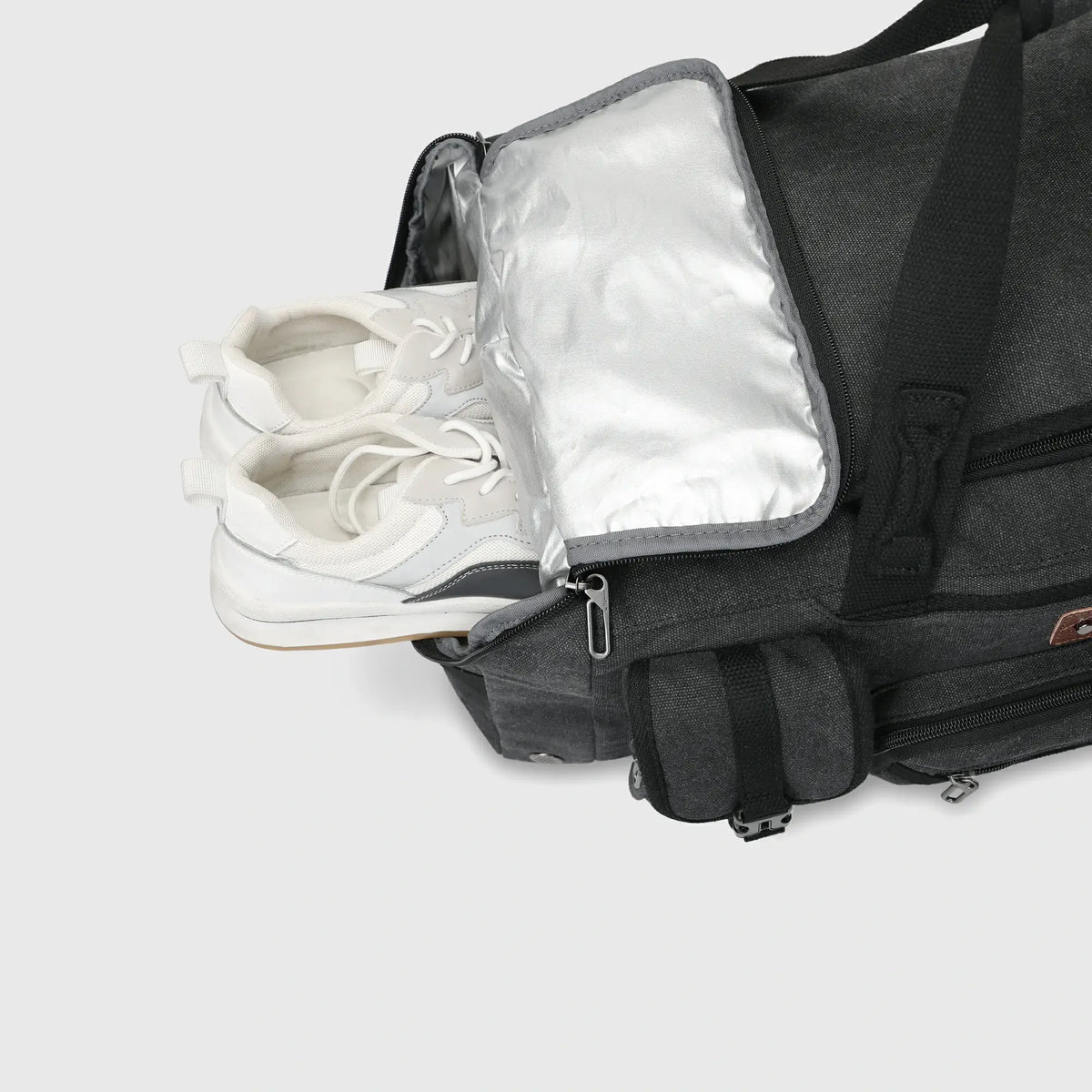 Canvas Duffle Bag with Shoe & Wet/Dry Compartments - A8035