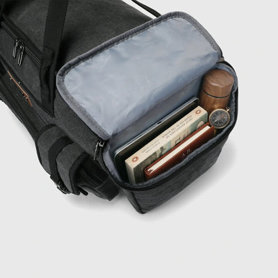 Canvas Duffle Bag with Shoe & Wet/Dry Compartments - A8035