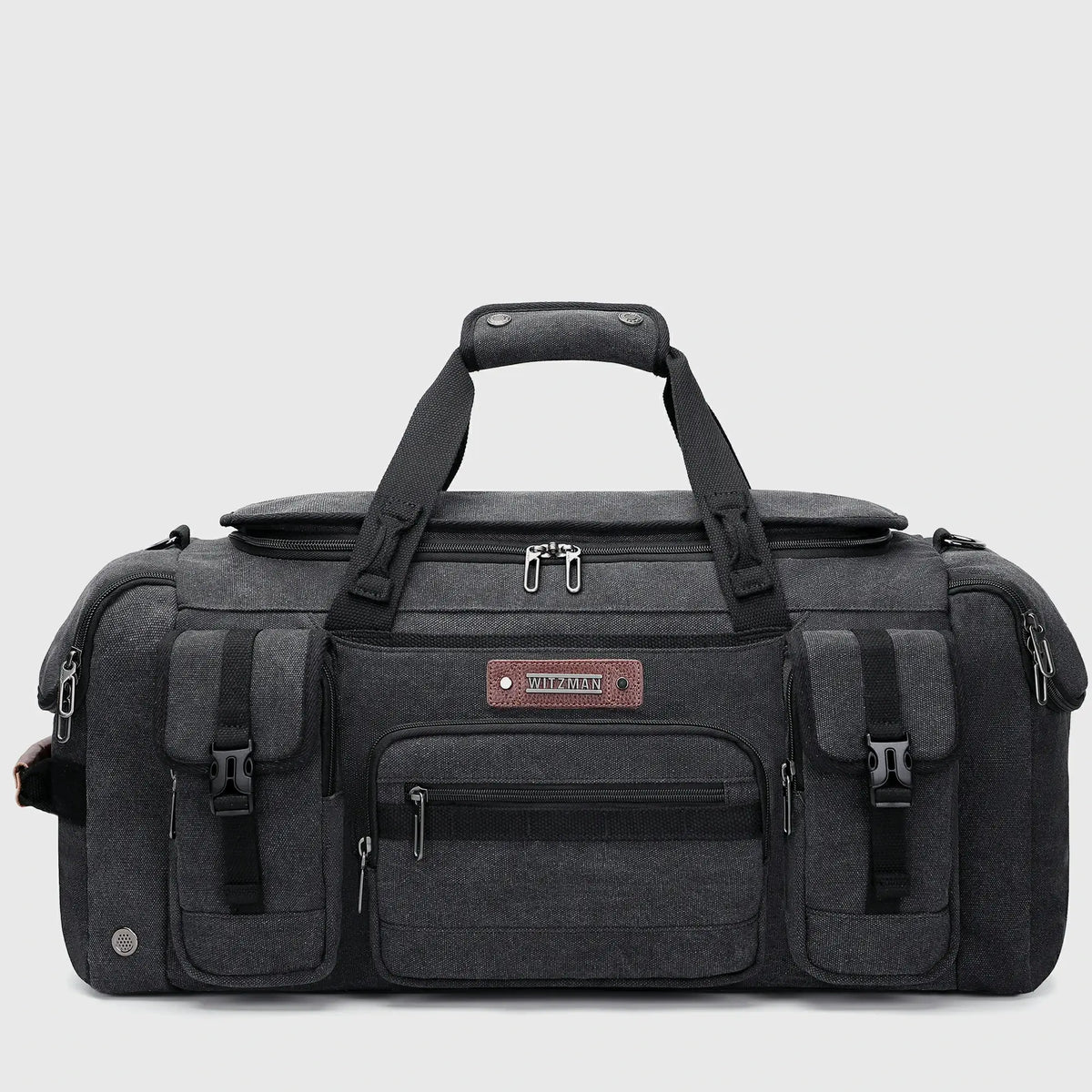 Canvas Duffle Bag with Shoe & Wet/Dry Compartments - A8035