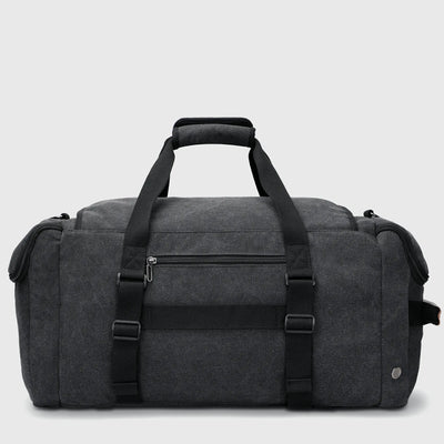 Canvas Duffle Bag with Shoe & Wet/Dry Compartments - A8035