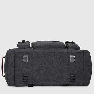 Canvas Duffle Bag with Shoe & Wet/Dry Compartments - A8035