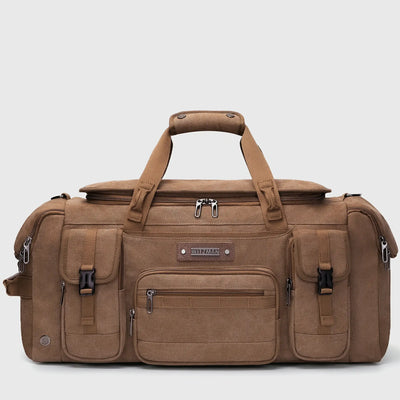 Canvas Duffle Bag with Shoe & Wet/Dry Compartments - A8035