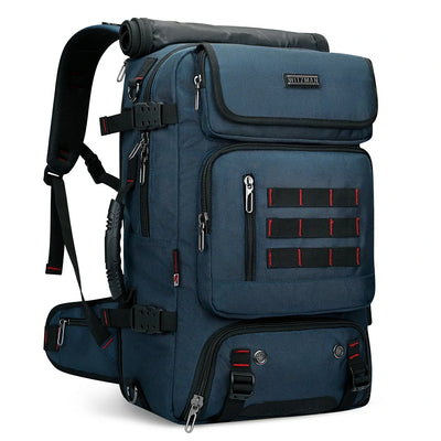 Multifunctional Leisure Carry on Travel Backpack sliver blue pack for men witzman b682 40L