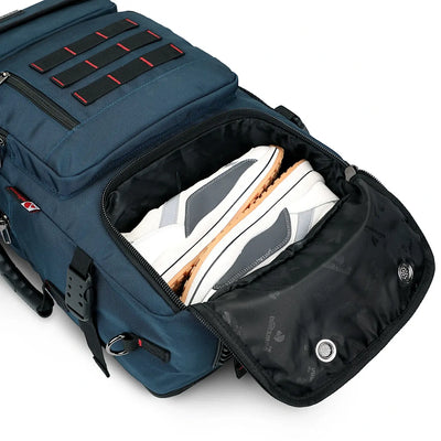 Multifunctional Leisure Carry on Travel Backpack sliver blue pack for men witzman b682 40L