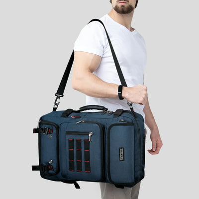 Multifunctional Leisure Carry on Travel Backpack sliver blue pack for men witzman b682 40L